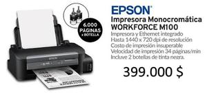 Impresora epson workforce m paginas por botella