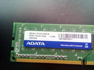 MEMORIA RAM DDR3 DE 2 GB