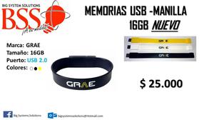 Memoria USB 16gb estilo manilla