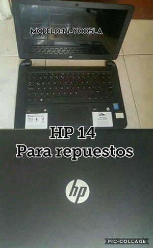 venta cambio portatil hp 14 para repuestos, board o tarjeta