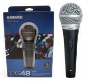 microfono shure pg48 gama alta,perfecto estado en caja con