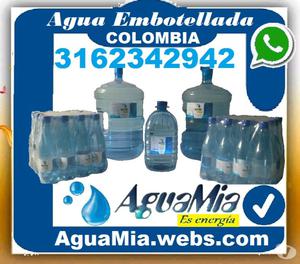 AGUAMIA COLOMBIA, Agua Embotellada, Envasada, Botellas,