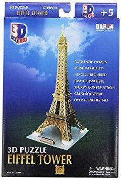 Juguete Daron Torre Eiffel Rompecabezas 3d Pequeña, 37 Piez