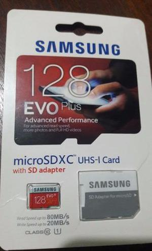 Memoria Samsung Evo Plus 128gb Micro Sdxc 80mb/seg Clase 10