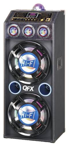 Qfx Gabinete Bluetooth Altavoz Con Amplificador