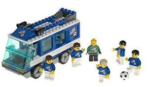Juguete Lego  Del Equipo De Fútbol Autobús Transporte