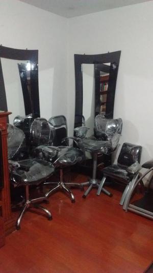 Remate de sillas de peluquería y muebles
