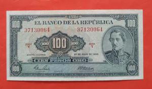 100 Pesos De  Colombia.