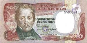 Colombia, 500 Pesos 12 Oct  Bgw396