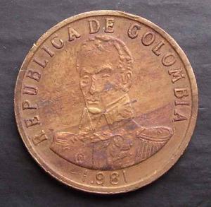 Moneda Colombia 2 Pesos  A. U. La Mas Rara De La Serie