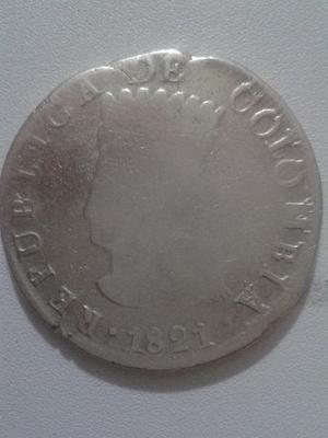 Moneda De Plata De 8 Reales De La Gran Colombia  Ba