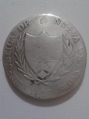 Moneda De Plata De 8 Reales De Nueva Granada (colombia) 