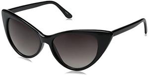 Zerouv Mujer Zv-d Wayfarer Gafas De Sol, Negro, 54 Mm