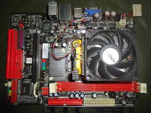Board Biostar+procesador Athlon Ilx2 2.7ghz+cooler+rejilla