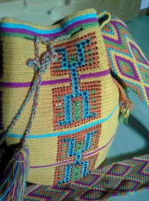 Mochila Wayuu Con Cristales