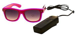 Rave Marco Raptor Led Gafas De Sol Rosa Rosado De !