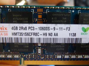 memorias ram para portátil de varias capacidades