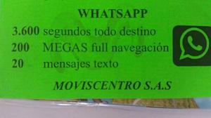 Sim De Movistar Con Facebook Y Whatsapp Gratis Y Adenas