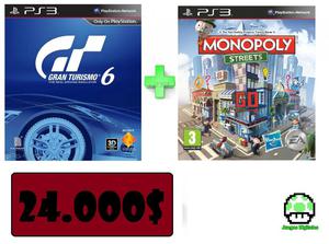 Gran turismo 6 mas Monopoly Plus PS3!!!