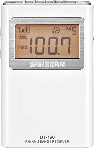 Sangean Dt-160 Radio De Bolsillo Estéreo Fm / Am (blanco)
