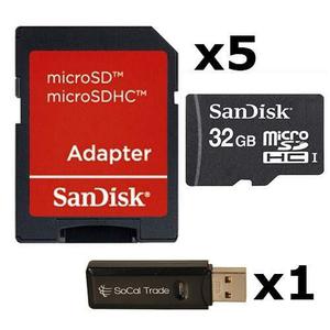 Paquete De 5 - Sandisk 32gb Microsd Hc De La Memoria Tarjet