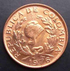 Moneda Colombia 5 Centavos  A.u. Brillante