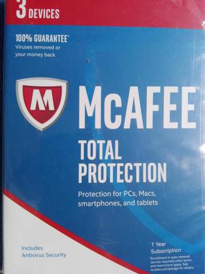 Antivirus Mcafee Total Protection pc Licencia