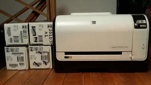 Impresora a color LaserJet Pro CPnw, con caja y toners
