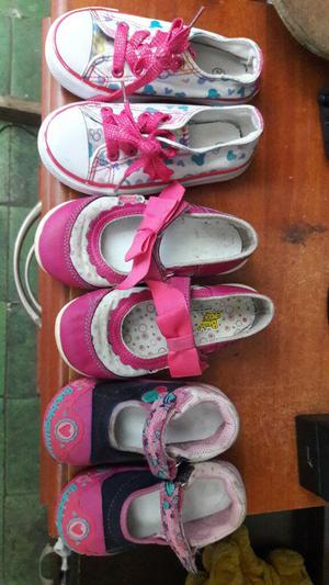 Vendo 3 Pares de Zapatos para Niña