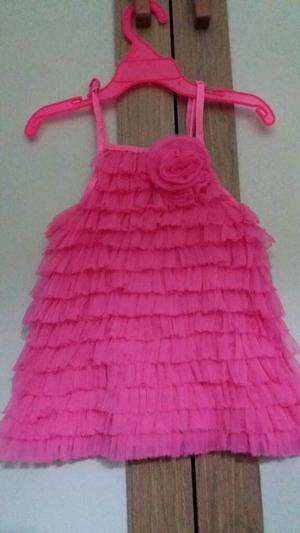 Vestido Tutu Boleros Rosado para Niña Talla 12 a 18 Meses