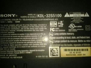 Tv Sony 32 P. Kdl32s para Repuesto