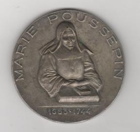 Medalla Conmemorativa De La Madre Marie Poussepin