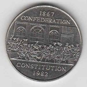 Moneda De Canada De1 Dolar  Constituccion