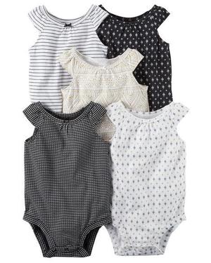 Mamelucos Carters Set X 5 Piezas Para Niña 24 Meses