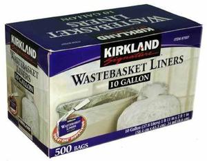 Kirkland Signature De 10 Galones Claro Papelera Liner 500 C