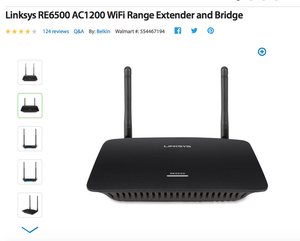 Linksys re Extended de seal Wifi con multiples
