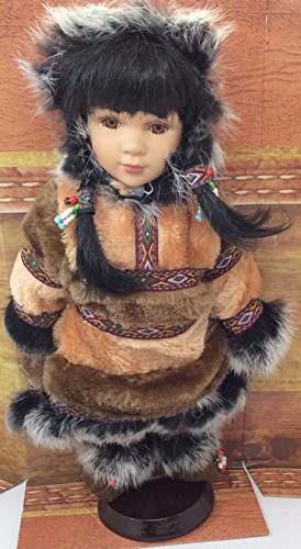 Muñeca De La Cara De La Porcelana De Alaska Eskimo En El...