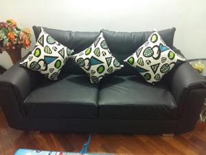 Espectacular Sofa 3 Cojines Decorativos