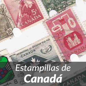 Estampillas De Canadá - Paquetes De 50 Diferentes