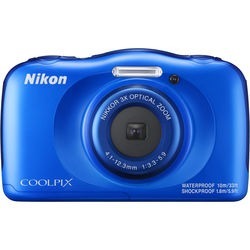 Nikon Coolpix W100 Digital Camera (blue)
