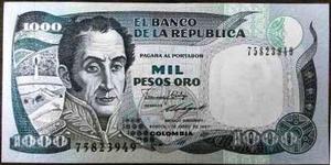 Billete  Pesos  E Colombia Oferta