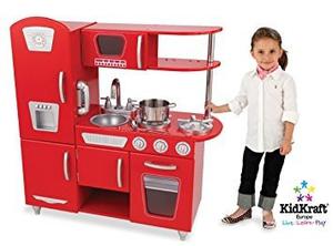 Juguete Kidkraft Cocina Roja De La Vendimia