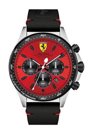 Reloj Ferrari  Cuero Negro Hombre