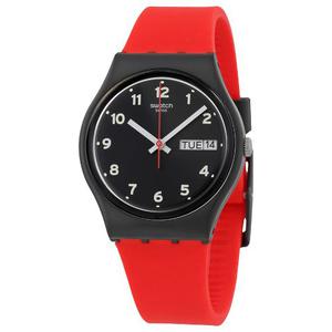 Reloj Swatch Gb754 Silicon Rojo Mujer