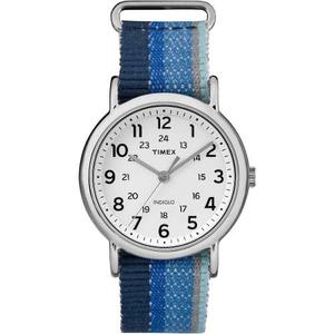 Reloj Timex Weekender, Rayas Azul Tw2rj