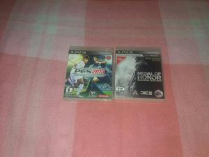 Vendo Pes  Medal Of Honor para Ps3