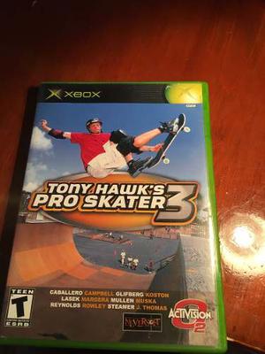 Juego Xbox Clasico Original Tony Hawk's Pro Skater 3