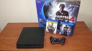 Ps4 Slim Uncharted 4 The Witcher 3 Edicion Completa