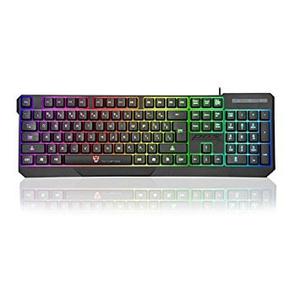 Teclado Usb, Elegiant K70 Colorido Del Usb Led Iluminado A