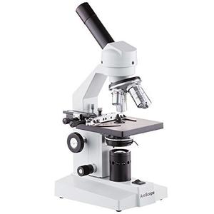 Microscopio Monocular Compuesto Amscope M500b-ms, Ojos Wf...